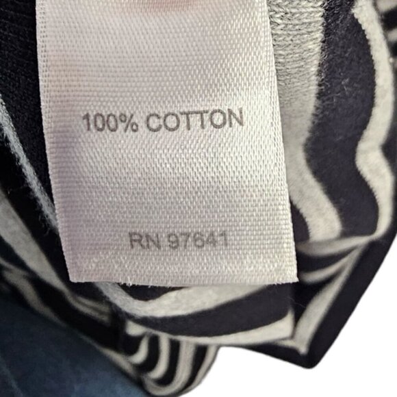 J. Jill Womens XSP Black Grey Knit Striped Shift Dress with Pocket Detail - Picture 5 of 11